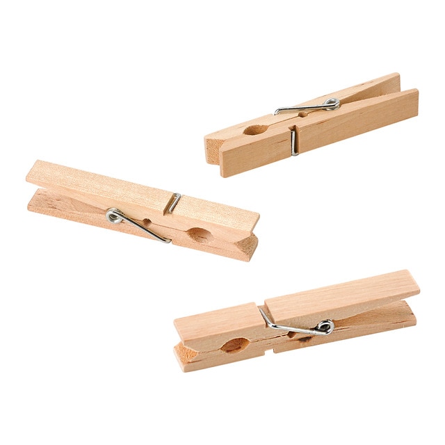 GANCHO ROPA MADERA  PAQUETE