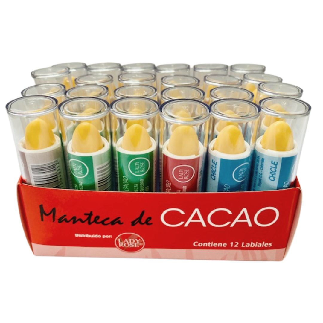 MANTECA CACAO LABIAL FINA*12