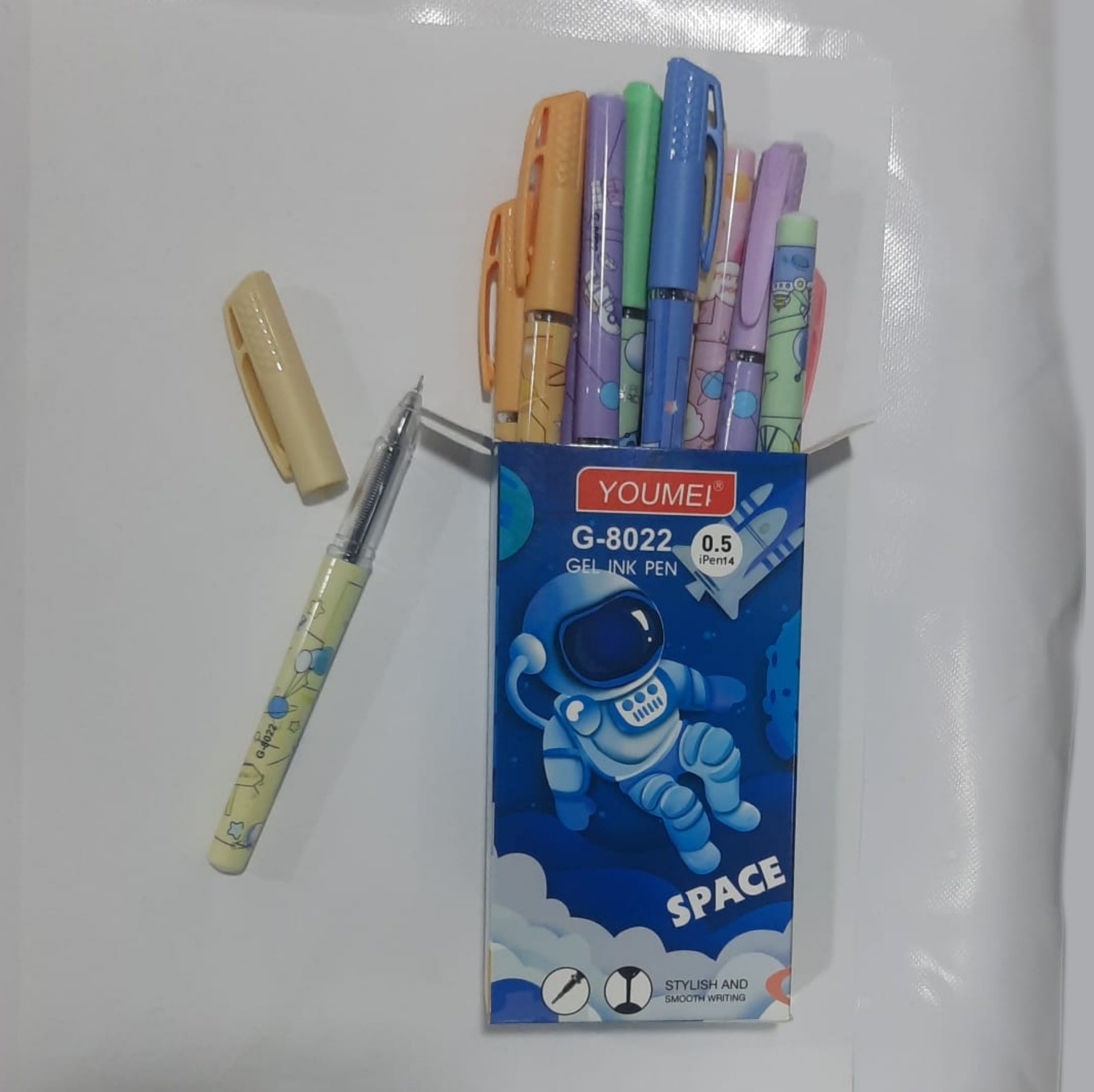 ESFERO GEL NEON  PASTELES X12