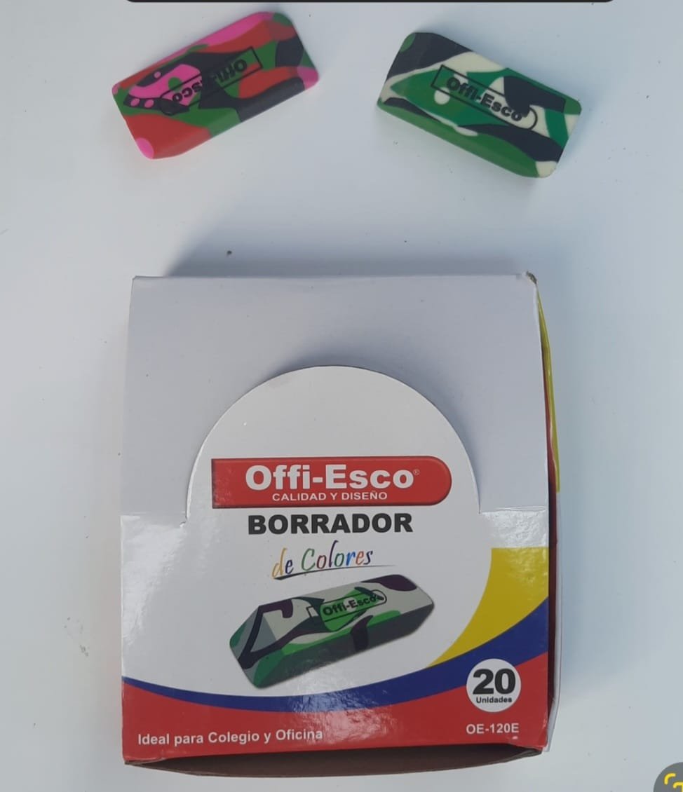 BORRADOR X20 OFFI ESCO DE COLORES REF OE-120E