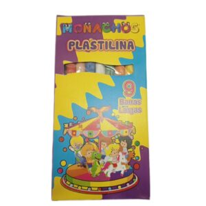 PLASTILINA 9 BARRAS LARGA X6 UND
