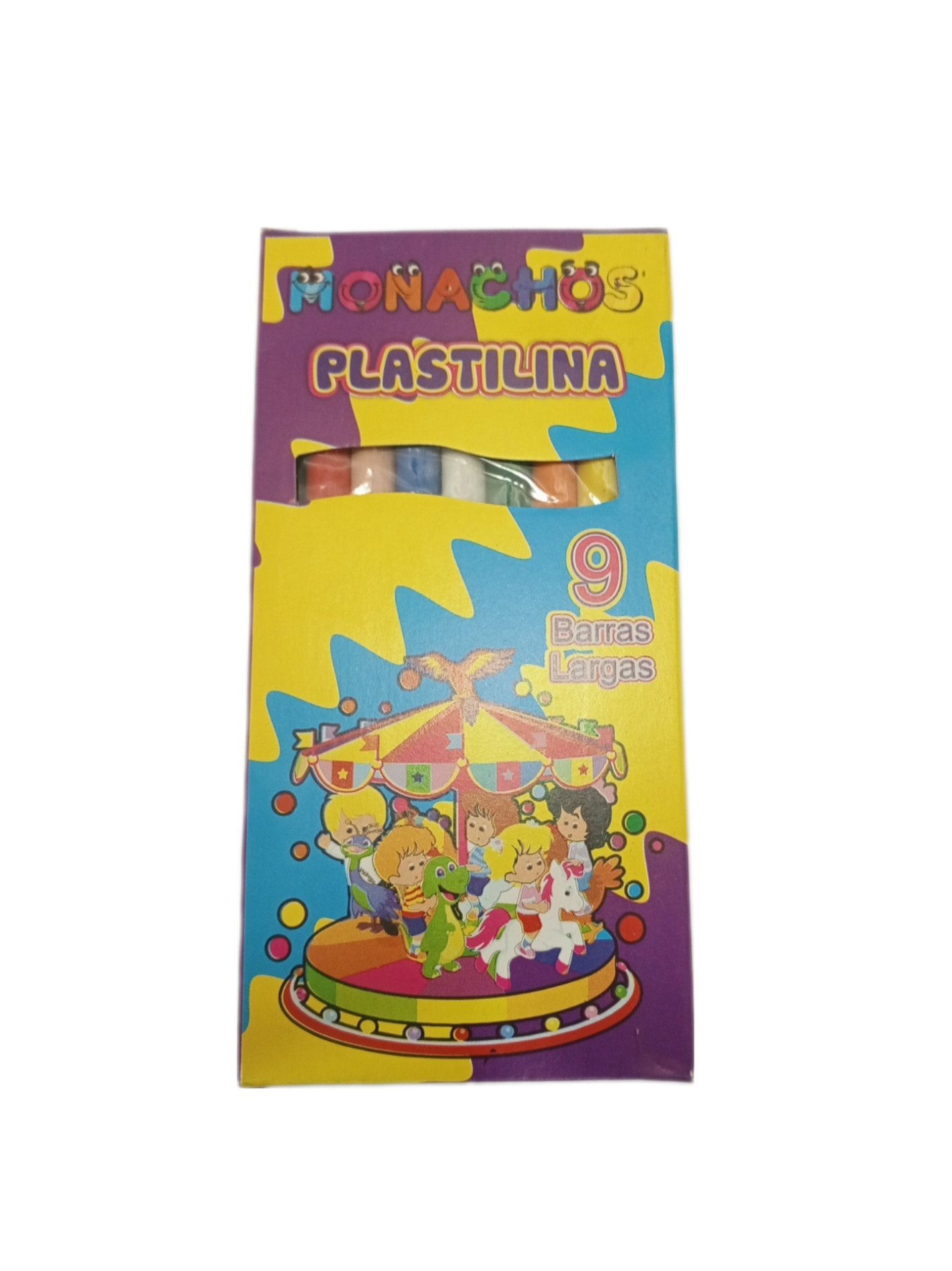 PLASTILINA 9 BARRAS LARGA X6 UND