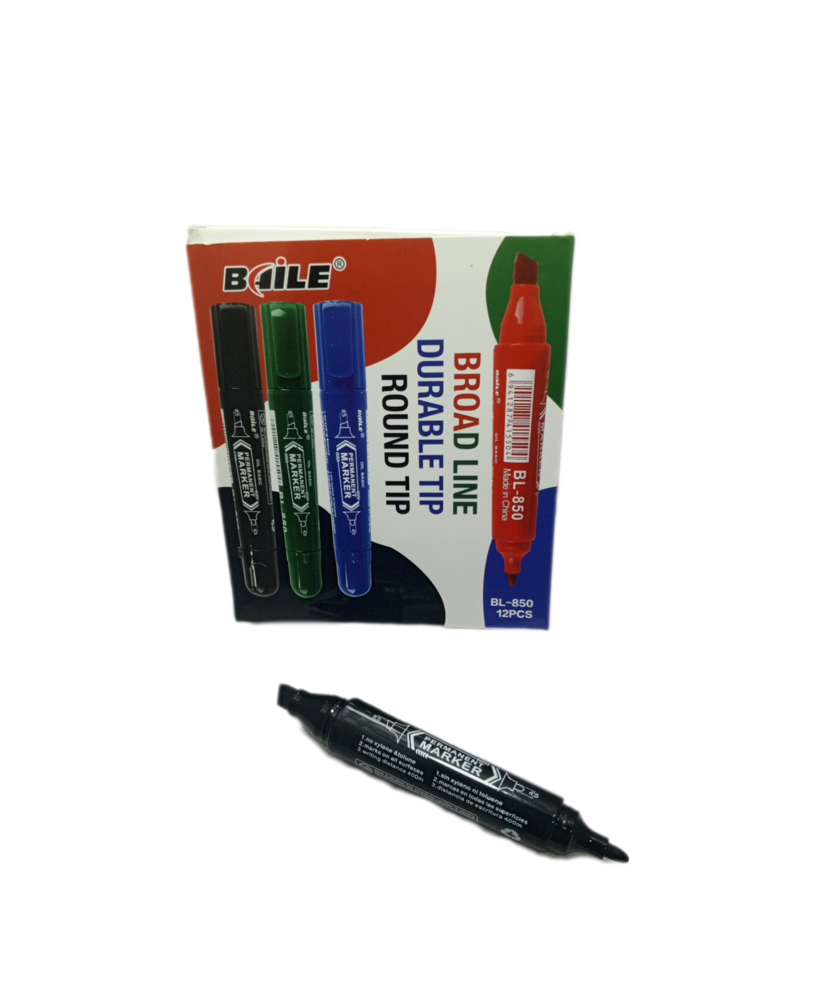 MARCADOR DOBLE PUNTA GRUESO JUMBO X 12