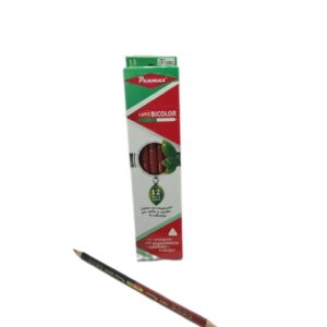 LAPIZ DOBLE PUNTA NEGRO Y ROJO X 12