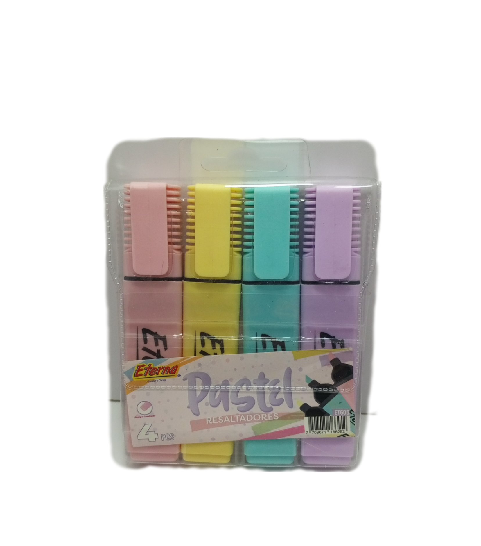 RESALTADOR PASTEL X 4 UND