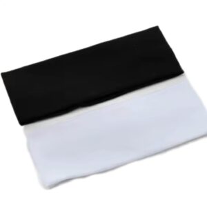 BALACA DE TELA BLANCA Y NEGRA X12