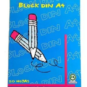 BLOCK DINA 4 VERTICAL 20 HOJAS