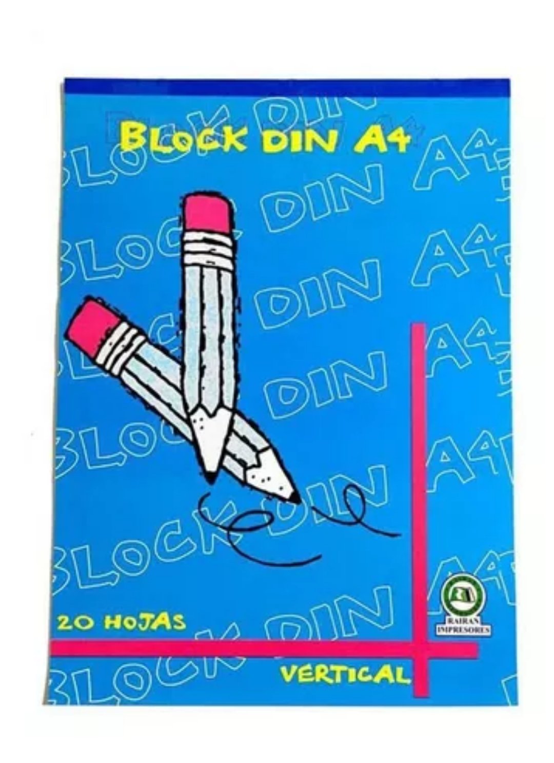BLOCK DINA 4 VERTICAL 20 HOJAS