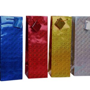 BOLSA  DE REGALO HOLOGRAMADA BOTELLAX12