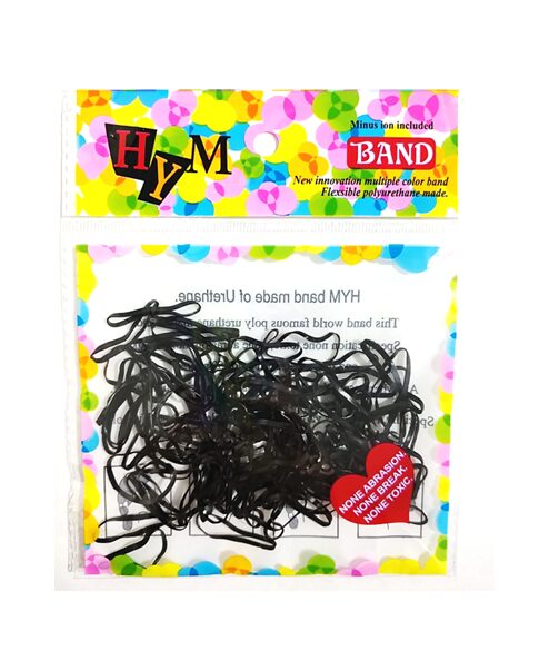 CAUCHO CABELLO NEGRO X12