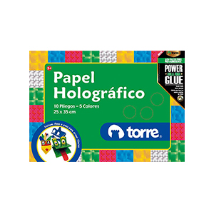 PAPEL  HOLOGRAMADO X 10