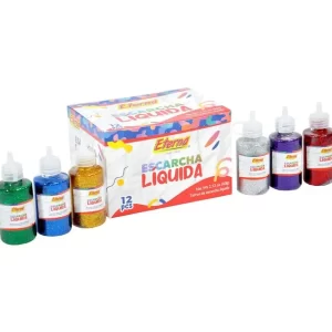 ESCARCHA LIQUIDA TUBO CON  PEGANTE X12