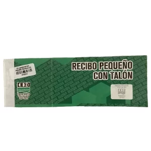 TALONARIO RECIBO PEQUEÑO FINO EN BON