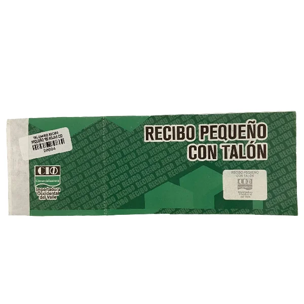 TALONARIO RECIBO PEQUEÑO FINO EN BON