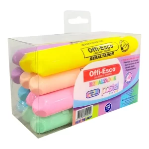 RESALTADOR PASTEL 540P GRUESO OFFI X12