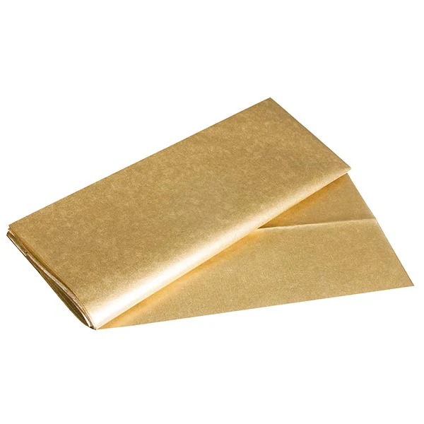PAPEL SEDA DORADO X12