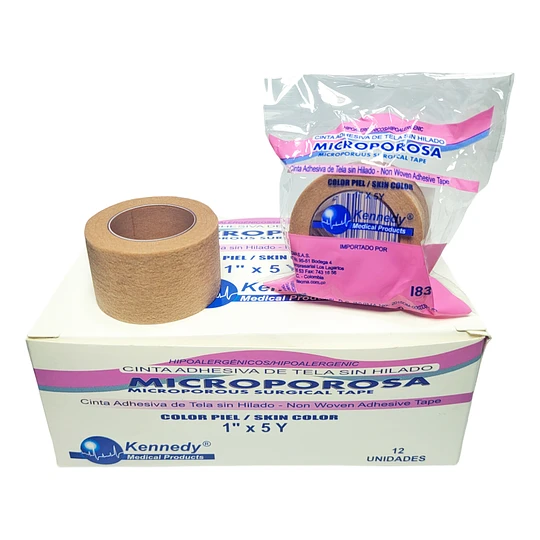 CINTA MICROPORE  DE 1/2  PULGADA 5 YARDAS X 24