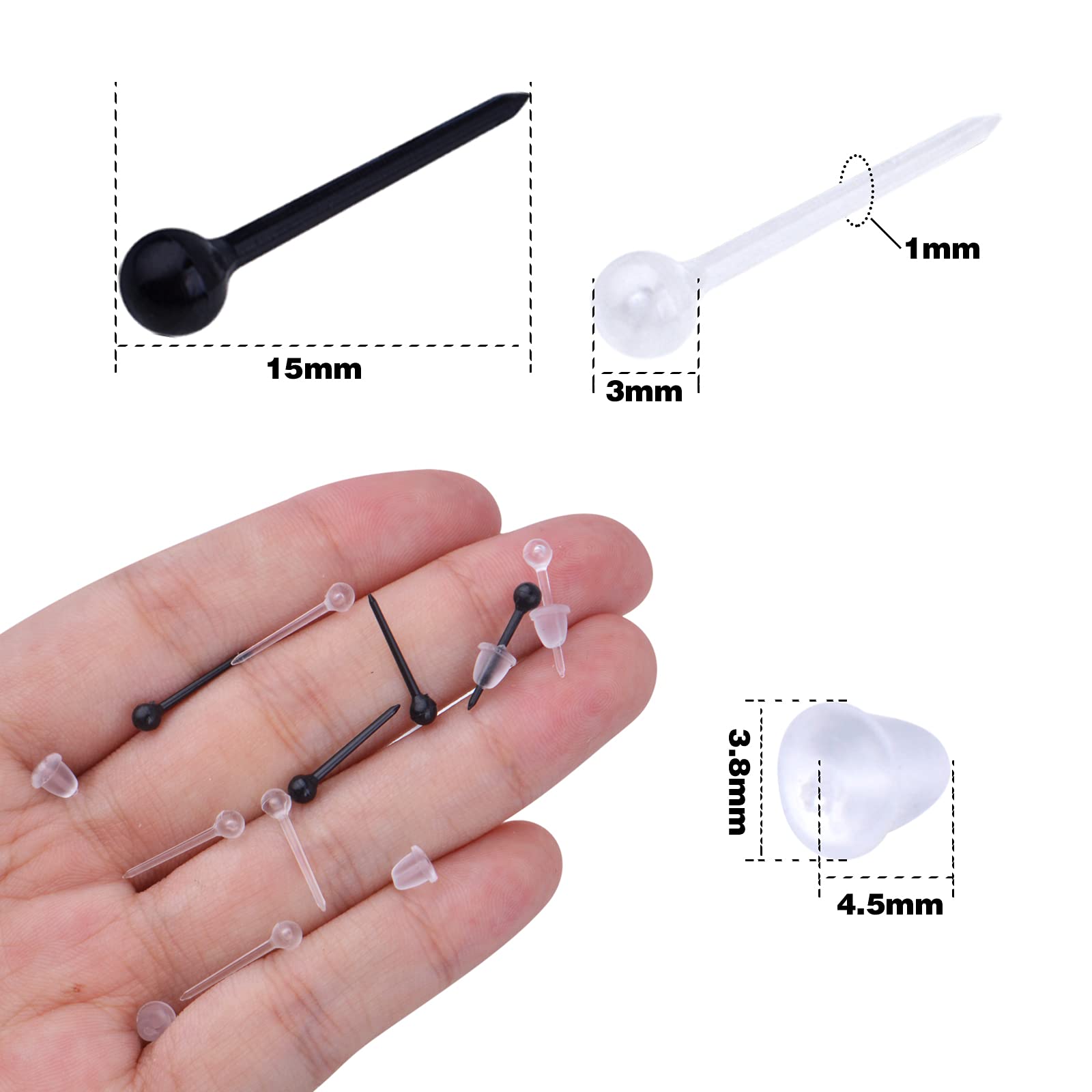 REPUESTO DE ARETE SILICONADO DISPLAY