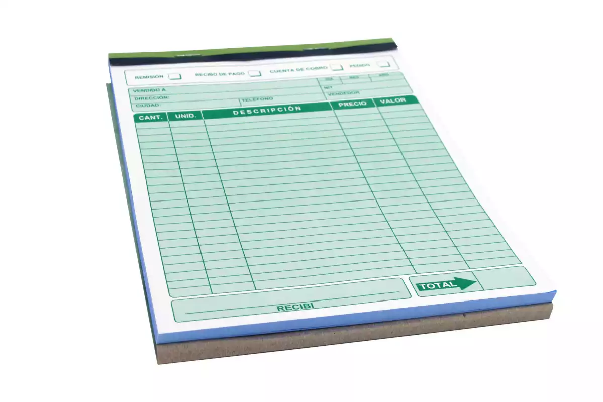 FACTURERO AUTOCOPIANTE GRANDE1/16