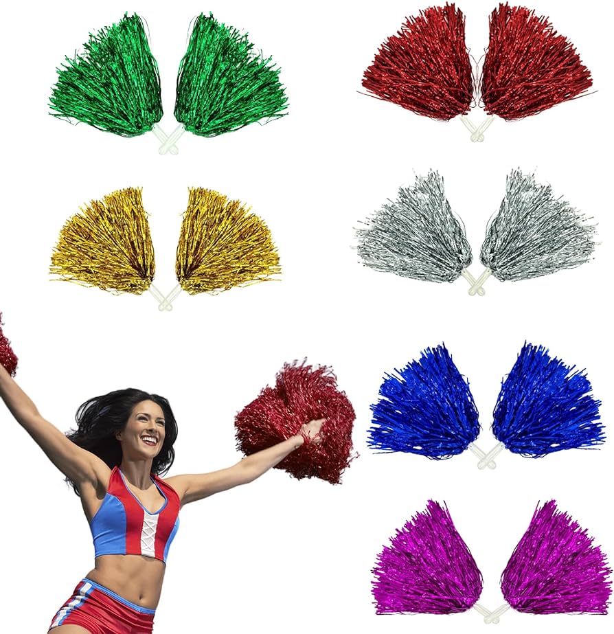 POMPONES PARA PORRISTAS X2