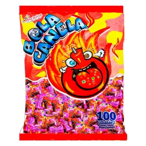 DULCE BOLA CHICLE CANELA X100