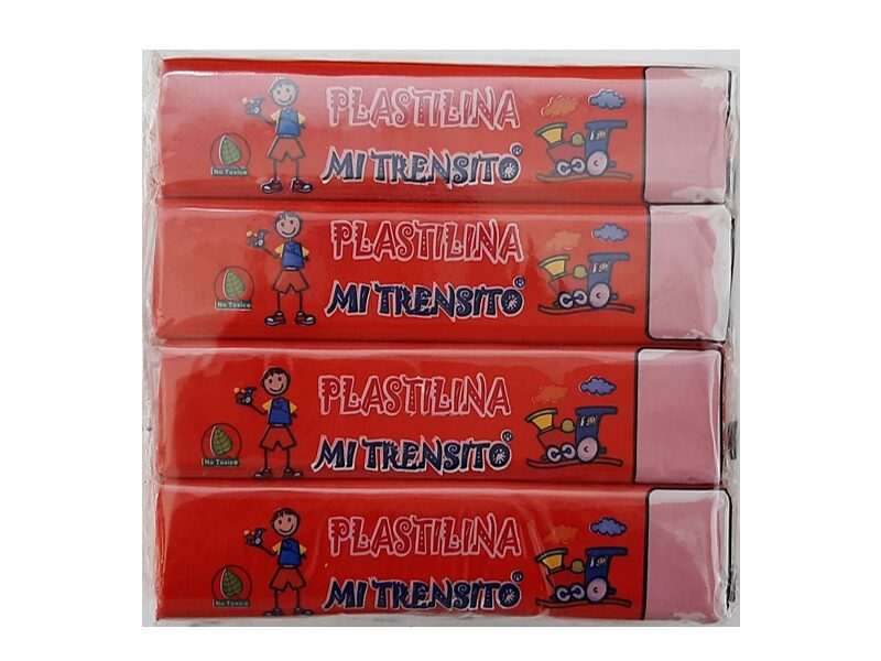 PLASTILINA BARRA X 12 ROJA