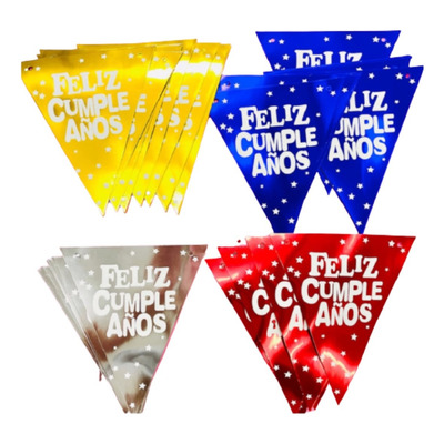 FESTON TRIANGULAR FELIZ CLUMPLEÑOS STD