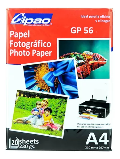 PAPEL FOTOGRAFICO  ADESIVO/ 230 X50