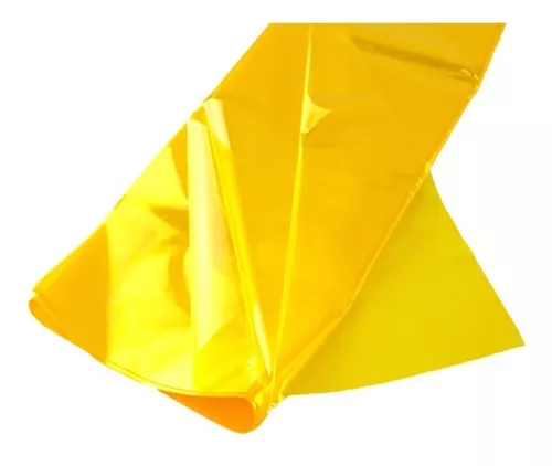 PAPEL CELOFAN AMARILLO X 25