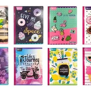 CUADERNO COSIDO 100H STICKER NIÑA ECO