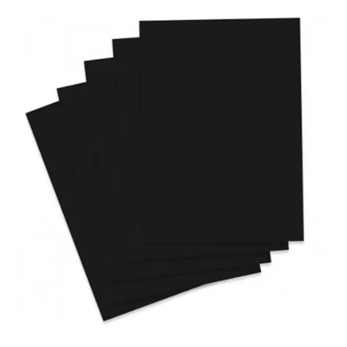 CARTULINA 1/8 NEGRA  X 50 UND