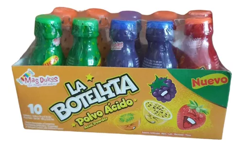 DULCE BOTELLITAS ACIDAS X10