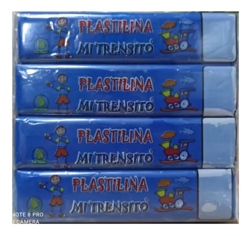 PLASTILINA BARRA X12 AZUL