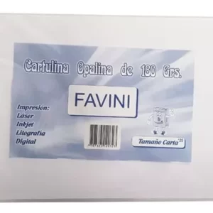 CARTULINA OPALINA CARTA X 50 UND