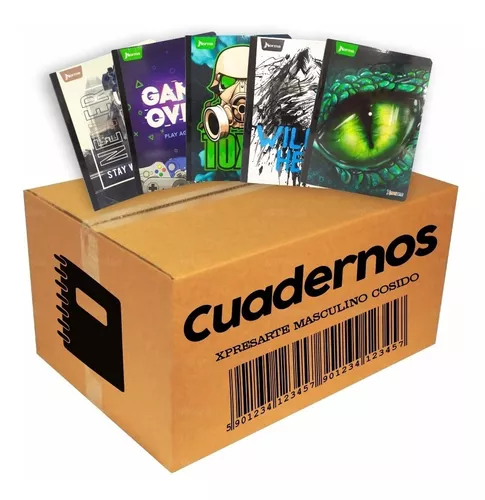 CUADERNO COSIDO PACA SURTIDA X90