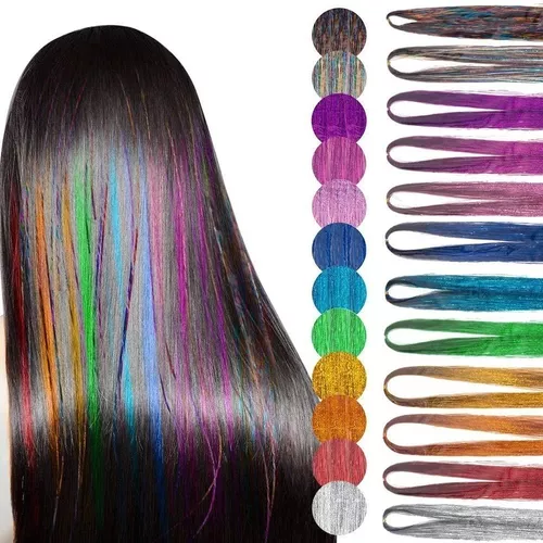 HILOS PARA EL CABELLO DECORAR X6