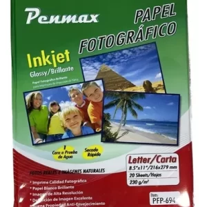 PAPEL FOTOGRAFICO X 20/230GR PENMAX