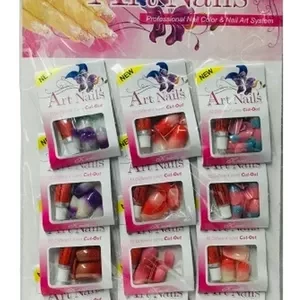 UÑAS POSTIZAS DECORADAS X12