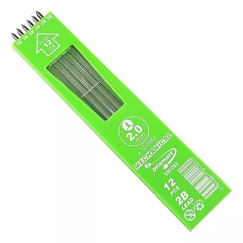 MINA 2 MM NEGRA TUBO PEQUEÑO X12