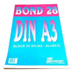 BLOCK DIN A3 FORMATO HORIZONTAL 20H