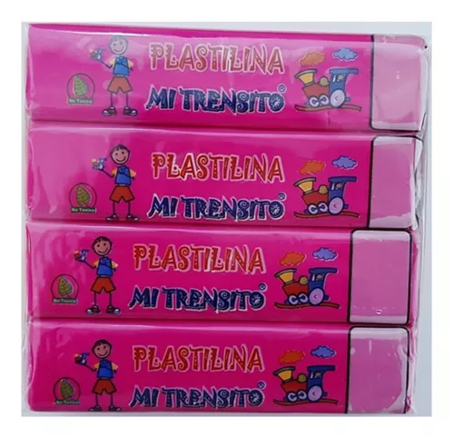 PLASTILINA BARRA FUCSIA X12