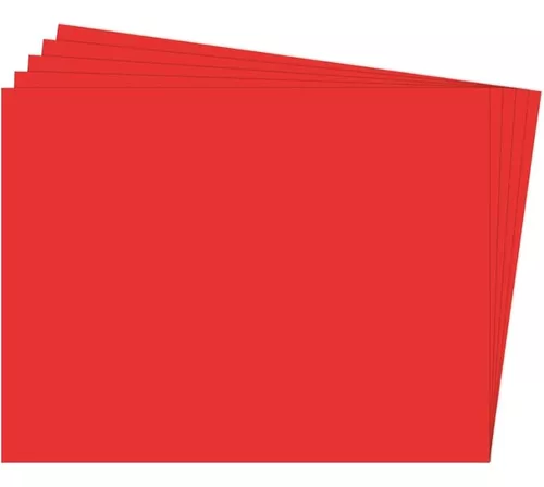 CARTULINA 1/2 IRIS ARTE  ROJA X10 UNIDADES