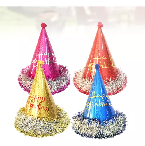 PIÑATA GORRO X 12 METALIZADO