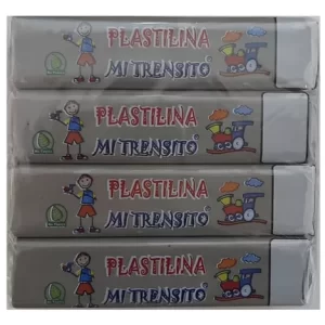 PLASTILINA BARRA GRIS X12