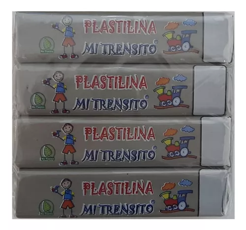 PLASTILINA BARRA GRIS X12
