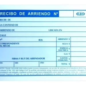 TALONARIO RECIBO ARRENDAMIENTO