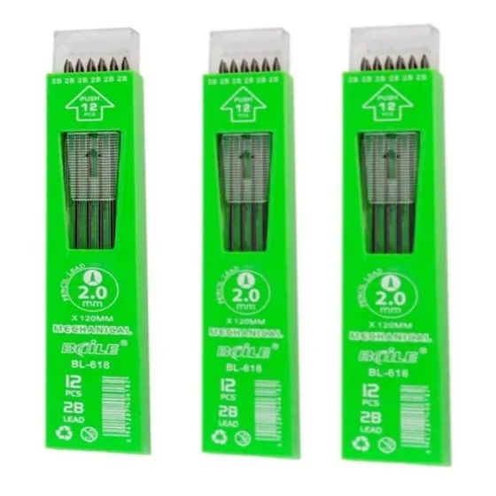 MINA 2.0 MM NEGRA  X 12