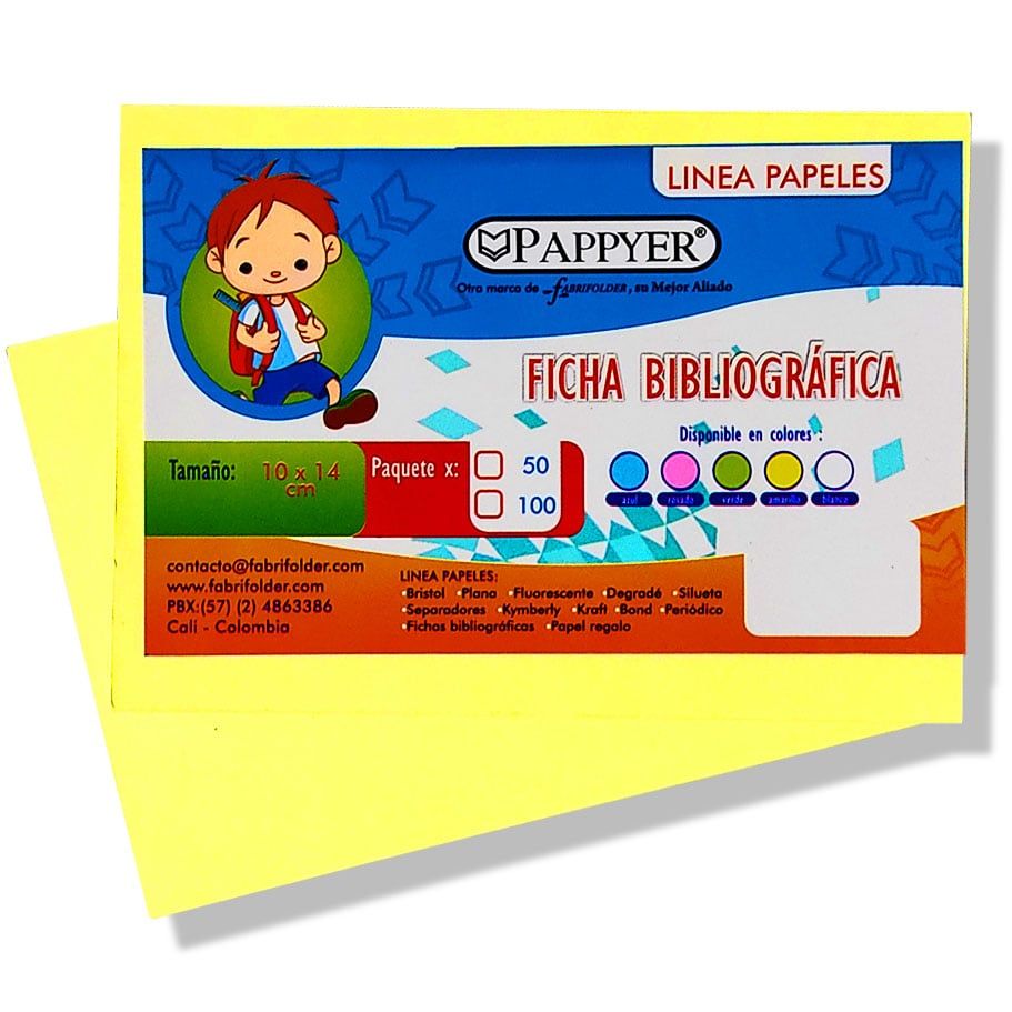 FICHA BIBLIOGRAFICA X100 AMARILLA