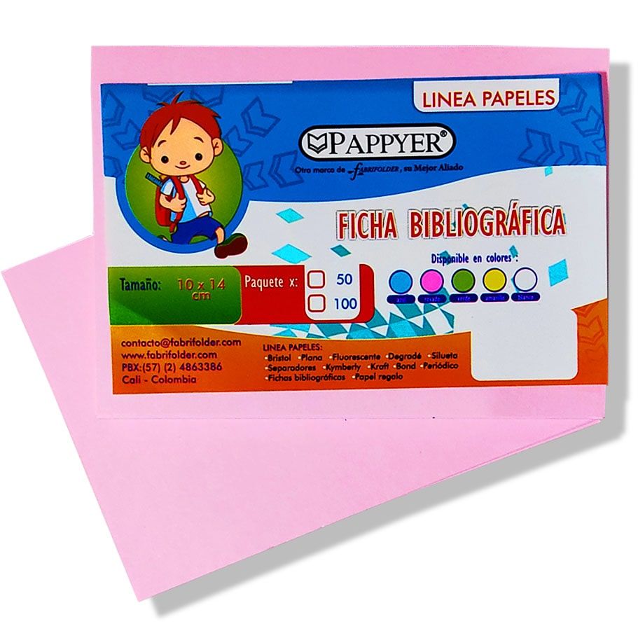 FICHA BIBLIOGRAFICA X 100 ROSADA