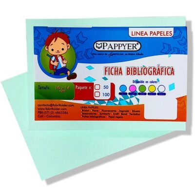 FICHA BIBLIOGRAFICA X 50 VERDE